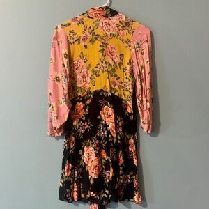 Zara tricolor floral dress